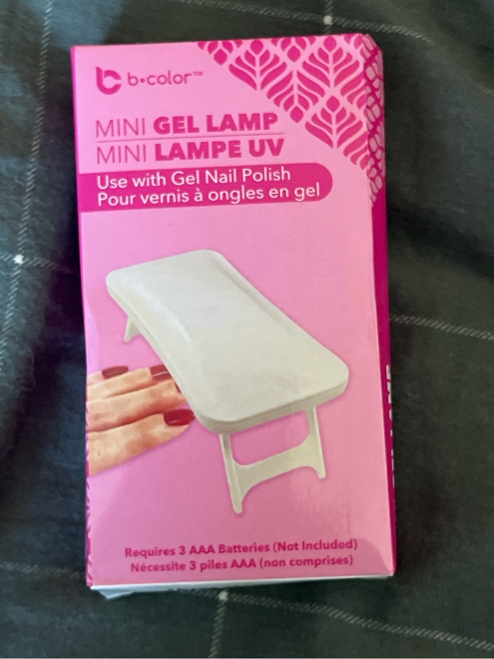 B-Color Mini Gel UV Lamp Portable Nail Dryer White Battery Operated